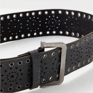 Free People Black Studded Belt